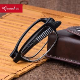 TR90 Folding Reading Glasses +1.0 to +4.0 HD Portable Ultralight Presbyopic Glasses Case For Men Women Presbyopia Spectacles