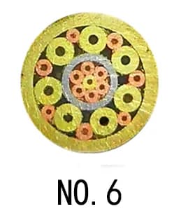 5mm Mosaic Pin Rivets for Knife Handle Screw Brass Mosaics Rivets Nail Steel Tube More Design Exquisite Style Length 9cm