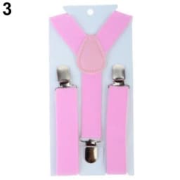 Solid Color Kids Suspenders Clip-on Straps Adjustable Elastic Y-Back Brace Children Boy Girl Braces Baby Wedding Tie Accessories