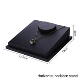 Superior Black PU Leather Ring Jewelry Display Tray Insert Charm Pendant Earring Accessories Bracelet Storage Stand Holder Shelf