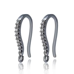 Earrings Clasp Hooks Findings Zirconia Handmade DIY Women Tassle Dangle Earrings Accessories