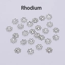 600pcs/Lot 6mm Hollow Flower Cone End Beads Cap Filigree Loose Spacer Beads Caps Cone For DIY Jewelry Finding Making Accessories