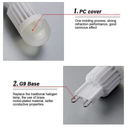 10pcs Super Bright G9 LED Lamp 220V 3.5W COB Ceramic Bulb for Chandelier Lighting Ceiling Lights Replace 25W Halogen Light