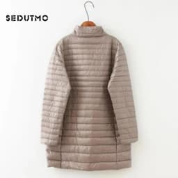 SEDUTMO Winter Down Jackets Women Long Ultra Light Duck Down Coat Slim Puffer Jacket Autumn Parkas ED619