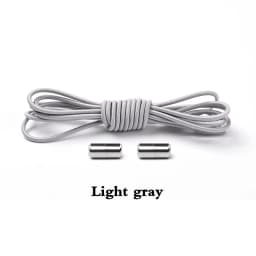 1Pair Elastic Shoelaces Round No Tie Shoe laces Sneakers Shoelace Kids Adult Rubber elastic Laces Lock One Size Fits All Shoes