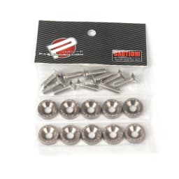 M6 Aluminum 10 Pcs/Pack Car Modified Hex Fasteners Fender Washer JDM Bumper Engine Concave Screws