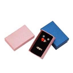 32pcs Jewelry Box 8x5CM Necklace Ring Box for Jewelry Multi Colors Jewelry Packaging Gift Boxes Earring Display Black Sponge