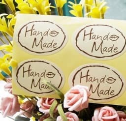 100PCS/Lot Korea DIY Multifunction Oval Sticker for Handmade Products Hand Made Sticker
