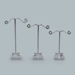 Wholesale Black Clear Acrylic Stud Earring Jewelry Display Rack Stand Organizer Bouches Ornament Holder Hook Hanger Counter Case