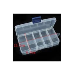 LINSOIR 15 Cells Compartment Plastic Jewelry Storage Organizer Box Case Adjustable Tools Beads Container Jewelry Making F2414