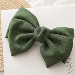 Vintage Linen Barrettes 2 Level Big Large Bow Hair Clip Korean Spring Ponytail Clip Hairgrips For Women Fashion Hair Accessories