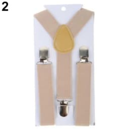 Solid Color Kids Suspenders Clip-on Straps Adjustable Elastic Y-Back Brace Children Boy Girl Braces Baby Wedding Tie Accessories