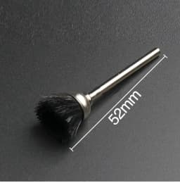 10pcs Jewelry Cleaning Tool Kit 2.35MM Shank Soft Bristle Wheel Brass Cup Brush For Grinder Rotary Tool