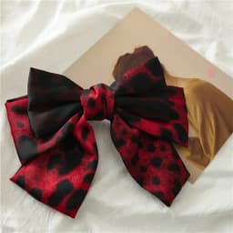 New Arrival Barrette 3 layers Leopard Print Hairgrips Big Large Bow Hairpin For Girls Ladies Hair Clip Fashion Hair Accessories