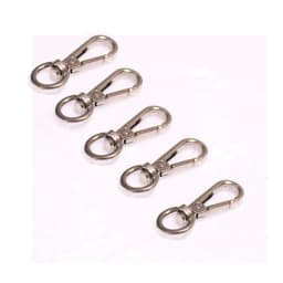 5Pcs 4 Sizes Metal Swivel Trigger Lobster Clasps For Bag Hook Key Chain DIY Zinc Alloy Gold Silver Belt Buckle Bag Accessories
