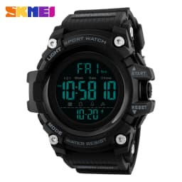 SKMEI Shockproof 2 Time Sport Watch Stopwatch Count Down Mens Digital Watches Waterproof Soft Clock For Male Reloj Hombre 1384