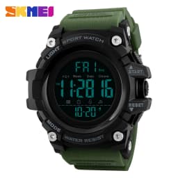 SKMEI Shockproof 2 Time Sport Watch Stopwatch Count Down Mens Digital Watches Waterproof Soft Clock For Male Reloj Hombre 1384