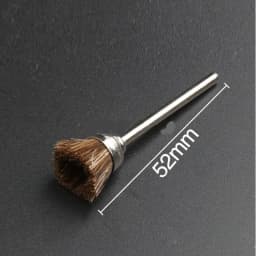 10pcs Jewelry Cleaning Tool Kit 2.35MM Shank Soft Bristle Wheel Brass Cup Brush For Grinder Rotary Tool