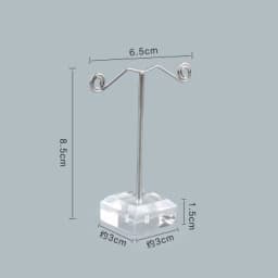 Wholesale Black Clear Acrylic Stud Earring Jewelry Display Rack Stand Organizer Bouches Ornament Holder Hook Hanger Counter Case
