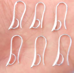 Free 10PC Batch Design 925 Silver Jewelry Accessories Hook Earrings Buckle Earrings for Crystal Beads Connection Accessories