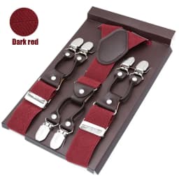 Man's Suspenders Casual Straps Y-Back Shape Men's Trousers Suspensorio Elastic Clips-On Ceinture Suspendue 3.5*120cm