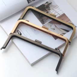 K643 Square 20CM Screw Design Double ring Belt loop metal purse frame Gold, gun black, bronze DIY Kiss Lock Bag Accessories