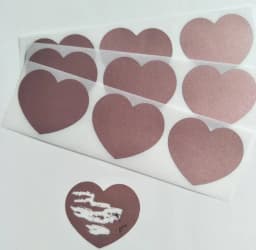1000pc/Roll 30*35mm Gold Or Silver Love Heart Scratch Off Stickers,Secret Message/Wedding/Lovers Game Scratching Label Sticker