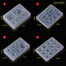 Epoxy Resin Silicone Mold DIY Geometric Triangle Mirror Craft Jewelry Making Decorative Cake