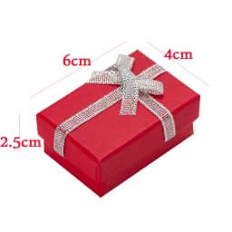 4x6cm Jewelry Boxes Pealr Paper Gift Boxes for Jewellery Packaging Display Earring Necklace Pendant Ring Box with White Sponge