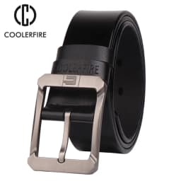 New Coolerfire Genuine Leather Belts for Men Brand Male Pin Buckle Jeans Mens Belt Luxury Designer High Quality Leather Belt