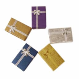 32pcs Cardboard Jewelry Boxes 1.9''x3.1'' Silver Gift Boxes for Pendent Necklace Earrings Ring Box Packaging with White Sponge