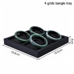 Superior Black PU Leather Ring Jewelry Display Tray Insert Charm Pendant Earring Accessories Bracelet Storage Stand Holder Shelf