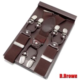 Man's Suspenders Casual Straps Y-Back Shape Men's Trousers Suspensorio Elastic Clips-On Ceinture Suspendue 3.5*120cm