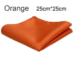 Ricnais Classic Silk Handkerchiefs Solid 25cm*25cm Hanky Red Gold Champagne Pocket Square For Man Wedding Business Party