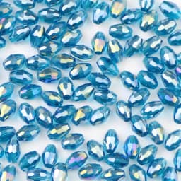 WLYeeS 4*6mm Austrian Mix Color Oval Glass Beads Small Loose Faceted Space Crystal Rice Beads for Jewelry Making DIY Accessories