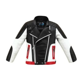 Handsome Cool Design Boys Leather Motor Jacket For Autumn Spring Kids Warm Coat Bomber Baby Toddler Winter Clothes
