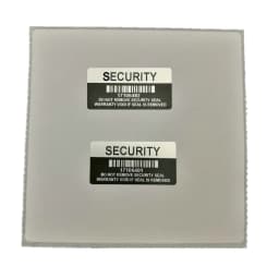 100 Silver Color VOID Security Labels Removed Tamper Evident Warranty Sealing Sticker With Serial Number And Barcode