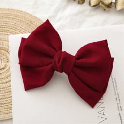 Vintage Linen Barrettes 2 Level Big Large Bow Hair Clip Korean Spring Ponytail Clip Hairgrips For Women Fashion Hair Accessories