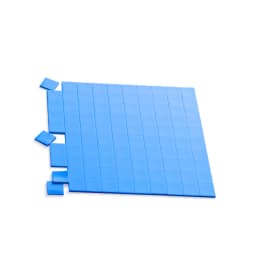 100 Pcs Blue Conductive Silicone Gelid Thermal Pad 100*100*0.5mm 100*100*1mm Heatsink Cooling Thermopad Thermal Pads for CPU GPU