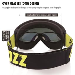 COPOZZ Ski Goggles with Box Case Ski Mask UV400 Anti-fog Snow Goggles Big Spherical Skiing Snowboarding for Women Men
