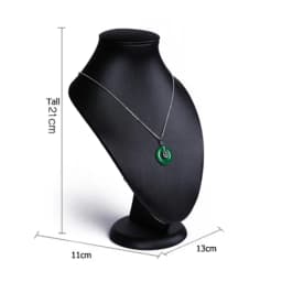 Jewelry Retail Store Black PU Ring Earring Stand Holder Bust Bangle Organzier Set Jewelry Pendant Necklace Chain Chokers Display