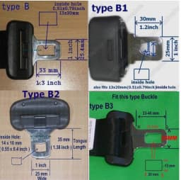 Extension Extender For 25mm Wide Buckle Add 220mm Length