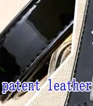 bag strap Handle belt black patent leather PU DIY Lady handbag accessories With Snap hook adjustable 2.5cm 2cm 1.2cm width