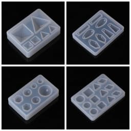 Epoxy Resin Silicone Mold DIY Geometric Triangle Mirror Craft Jewelry Making Decorative Cake