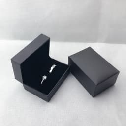 Quality Engagement Wedding Couple Ring Box Black Brown PU Leather Jewelry Rings Packaging Box Gift Box Earring Stud Storage Case