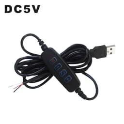 DC 5V LED Dimmer USB Port Power Supply Line Dimming Color-matching Extension Cable With ON OFF Switch Adapter For LED Light Bulb