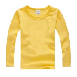 Boys Long Sleeve T Shirts For Children Spring Autumn pure color T-shirt Cotton 1 -15T Kids Clothing Baby Girls Tops Tees Clothes