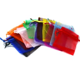 Jewelry Packaging & Display 10pcs/lot RANDOM MIXED Drawable Organza Bags Multisize Choose Gift Bags & Pouches, Packing Bags DIY