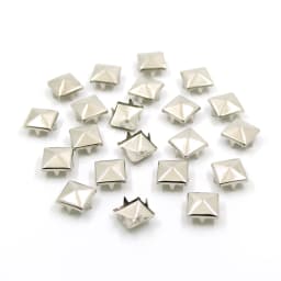 6/7/8/9/10/12MM Metal Spikes 100Pcs Square Studs Rivets Punk Rock Leather Craft Four Claw Rivets On Clothes Shoes Bracelets