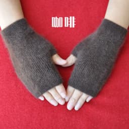 Fine Sheep Mink Cashmere Mitt Exposed Finger Women's Gloves Winter Autumn Knitted for Women Fingerless Gloves Wrist Mittens